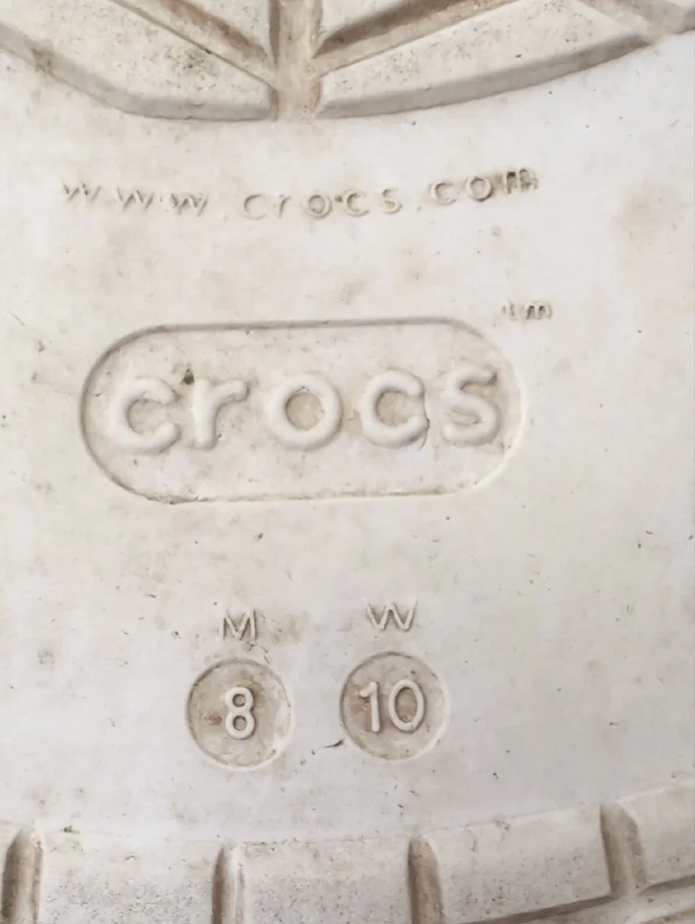 CROCS Adult Navy and White Clog Sandals Size Men's 8